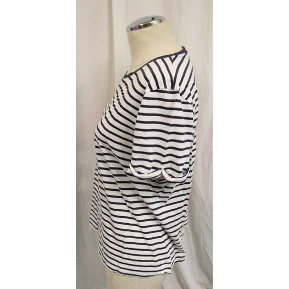 Cayana Top Stripe Cropped Large Short Sleeves (F) - Picture 5 of 6